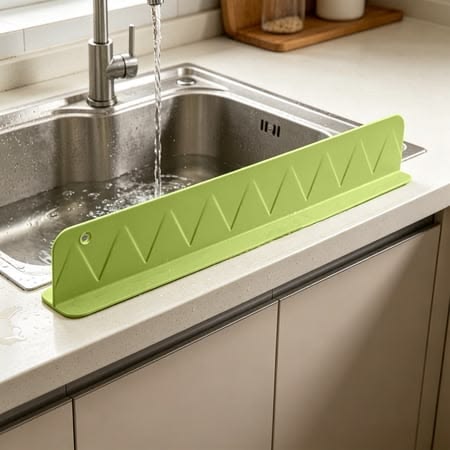 Silicone Sink Splash Guard With Suction